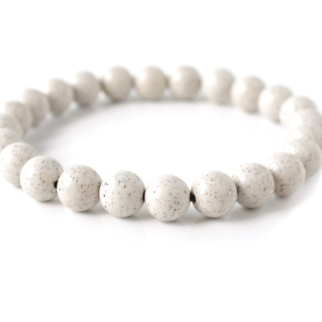 台湾産 北投石 ブレスレット 1玉8mm