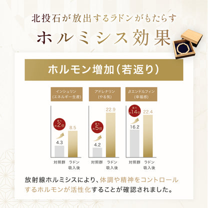 玉川温泉 日本産 北投石ブレスレット 1玉8mm