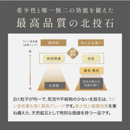 玉川温泉 日本産 北投石ブレスレット 1玉8mm